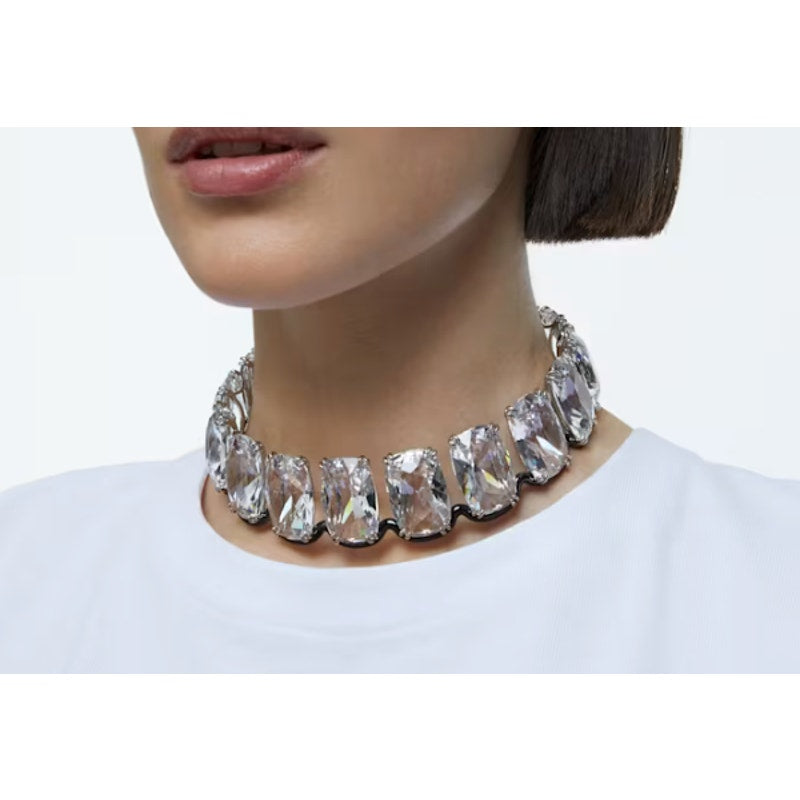 Swarovski Outlet Harmonia choker Oversized floating crystals Necklace M