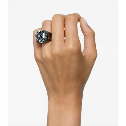 Swarovski Numina cocktail ring Octagon cut, Black, Ruthenium plated EUR 58 / 8USA