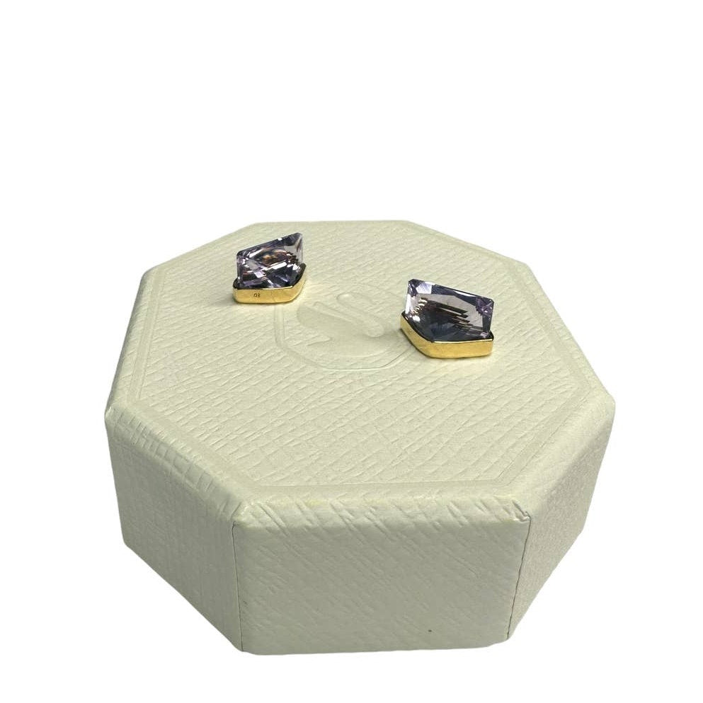 Swarovski Lucent Ear Cuff Single, Magnetic, Purple, Gold-Tone Plated