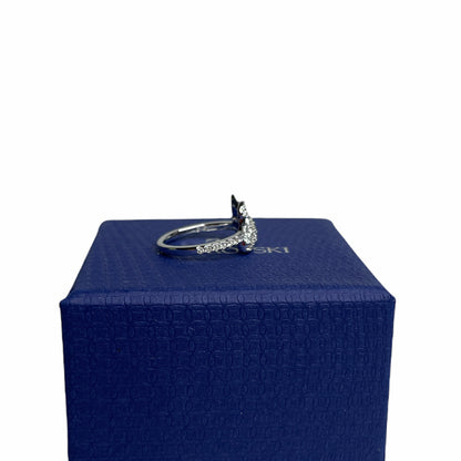 Swarovski Iconic Swan Clear Crystal Silver Rhodium Plated Ring size 52 / 6