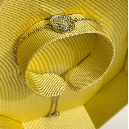 Swarovski Signum Bracelet, Swan, Rhodium Plated New