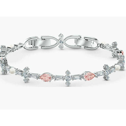 Swarovski Perfection Set, Necklace/Earrings/Bracelet Pink/Clear Crystal Authentic