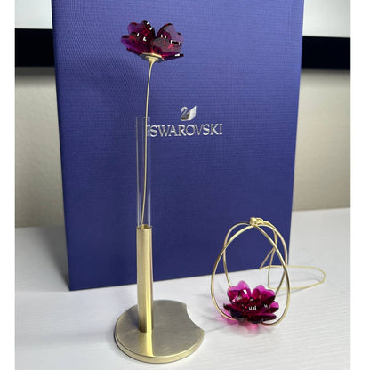 Swarovski Crystal Flowers Garden Tales Set Rose