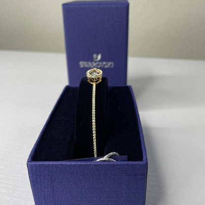 Swarovski Sparkling Dance Bracelet Medium Gold Tone