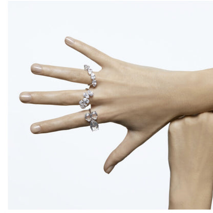 Swarovski Millenia cocktail ring Set, White, Rhodium plated 50/52 EUR - 5/6 USA