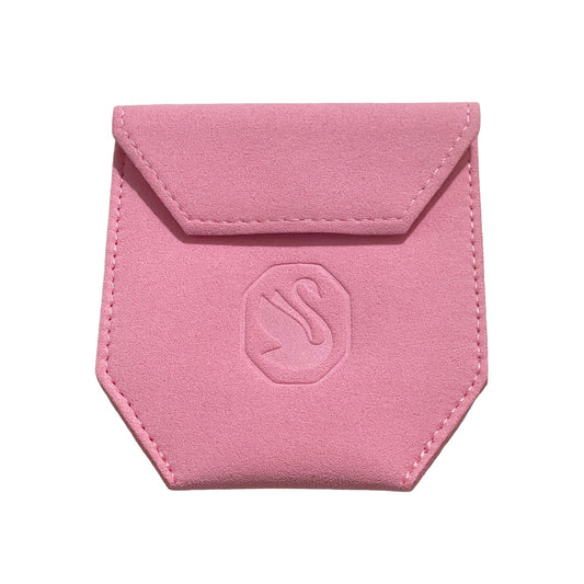 Swarovski Pink Jewlery Pouch Swarovski Octagon Pink Jewelry Velour Pouch New