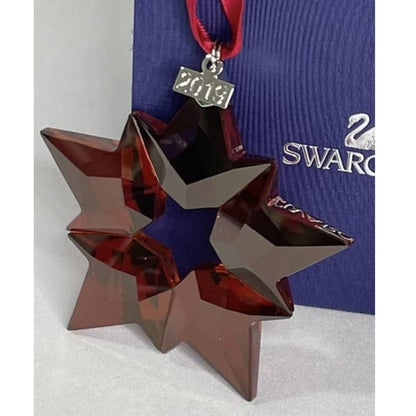 SWAROVSKI 2019 holiday ornament Christmas Large Star Red Ornament