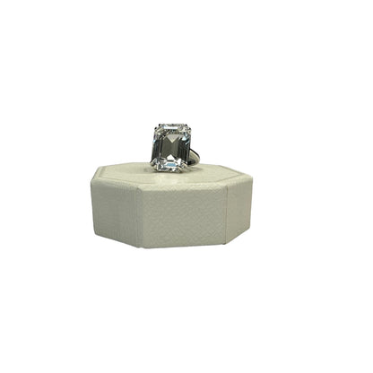 Swarovski Mesmera cocktail ring Octagon cut, White, Rhodium plated 55 EUR / 6.75 USA
