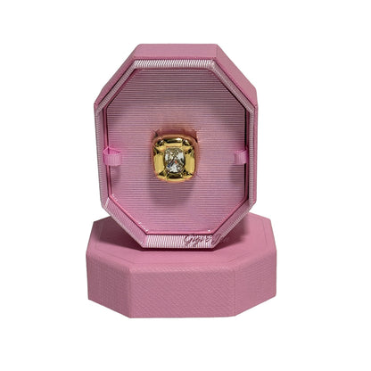 Swarovski Dulcis Cocktail Ring Size 60/ 9 Color gold New