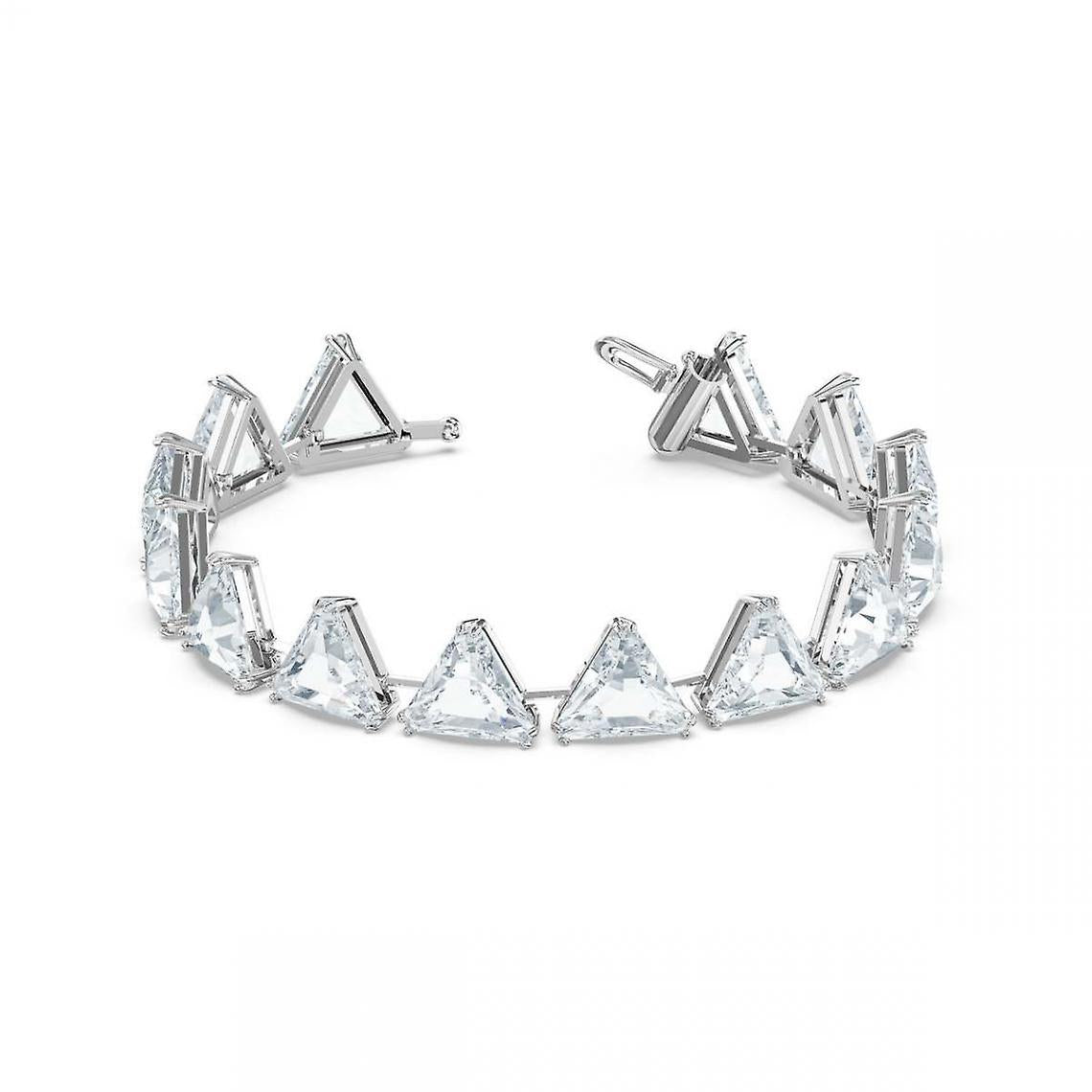 Swarovski Ortyx bracelet Triangle cut, White, Rhodium plated New