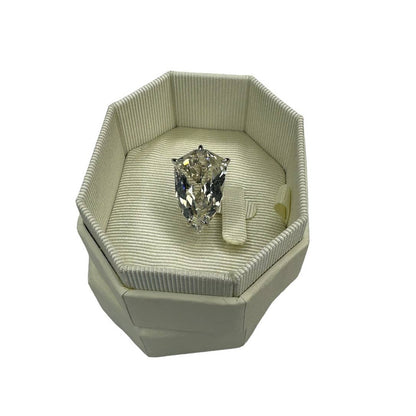 swarovski Mesmera clip earring Single, Trilliant cut, White, Rhodium plated