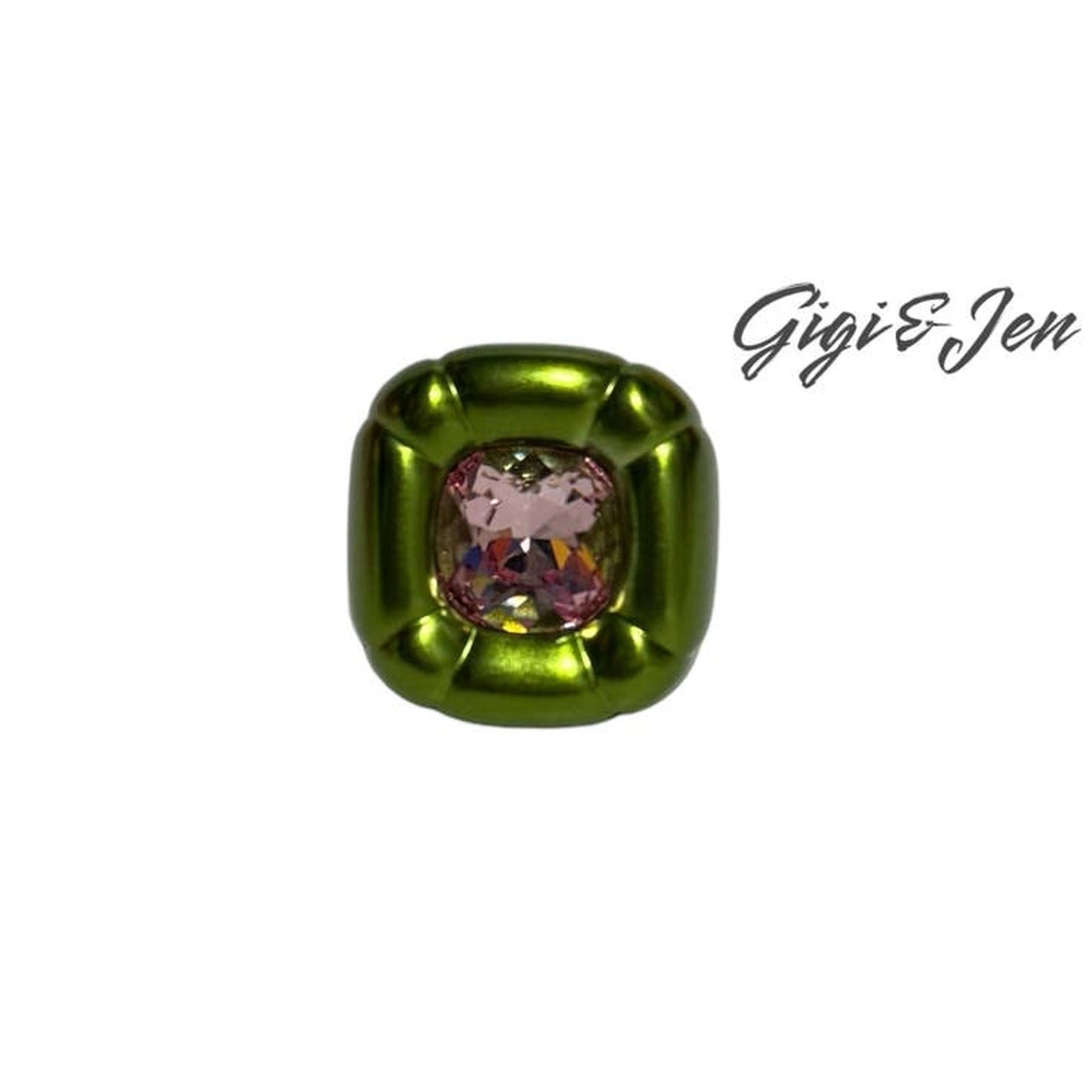 Swarovski Dulcis Cocktail Ring sizen 60 / 9 Green New