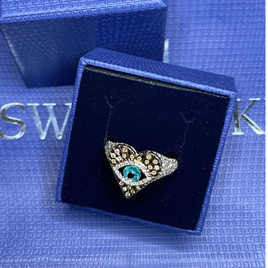 Swarovski LUCKY GODDESS HEART MOTIF RING 6 USA 52 EUR