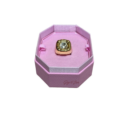 Swarovski Dulcis Cocktail Ring Size 60/ 9 Color gold New