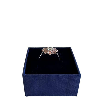 Swarovski Sunshine ring Mixed cuts, Sun, Pink, Rhodium plated 55 / 7