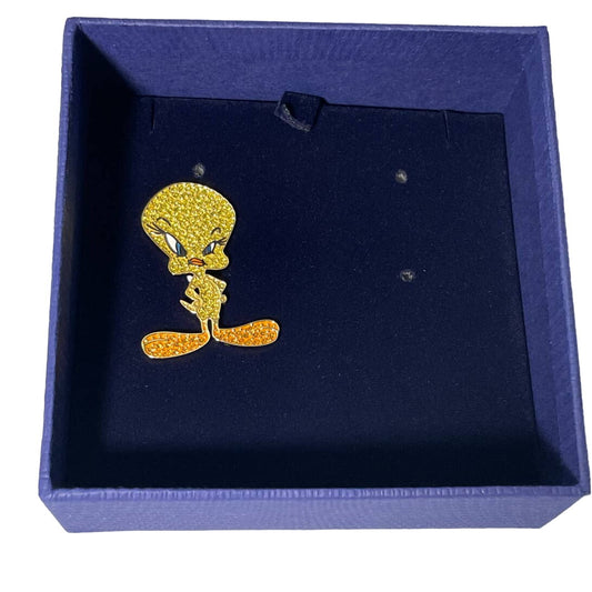 Swarovski Tweety Tie PIN Looney Tunes new