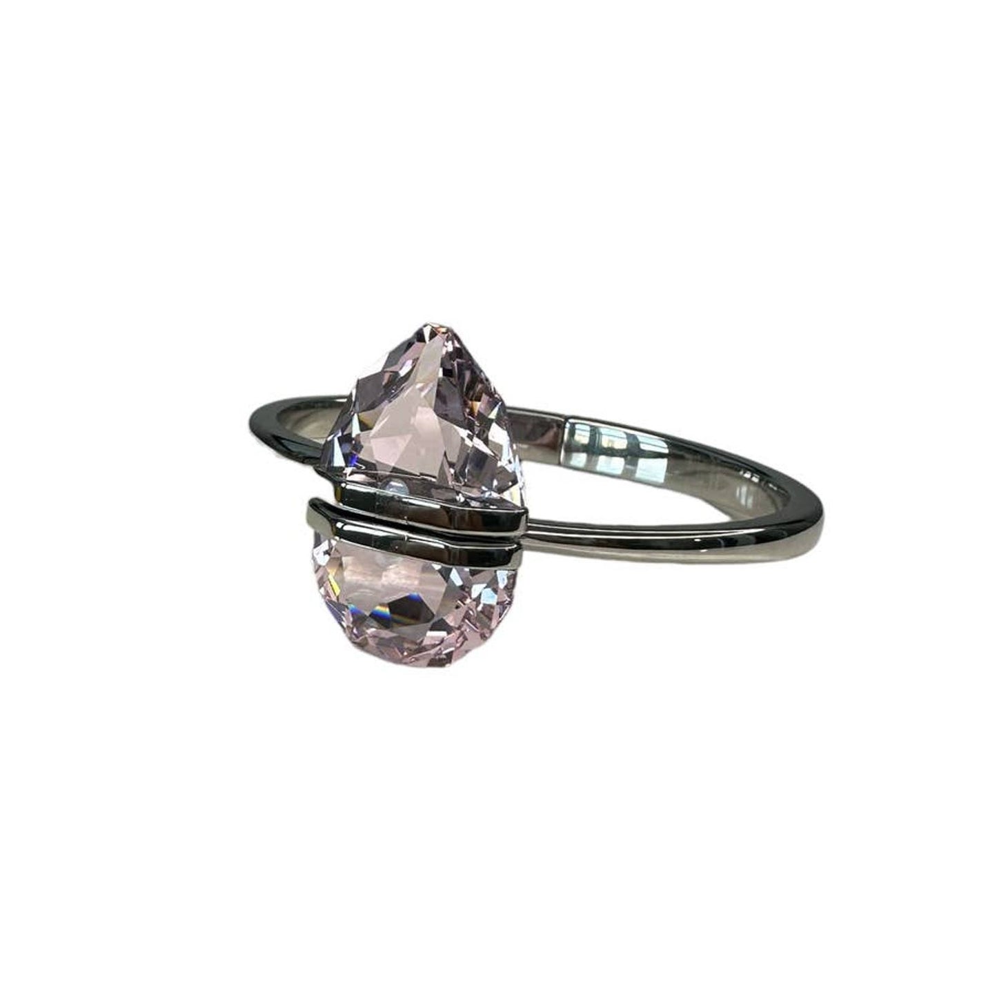 Swarovski Lucent Bangle, Pink, Stainless Steel Small Bracelet