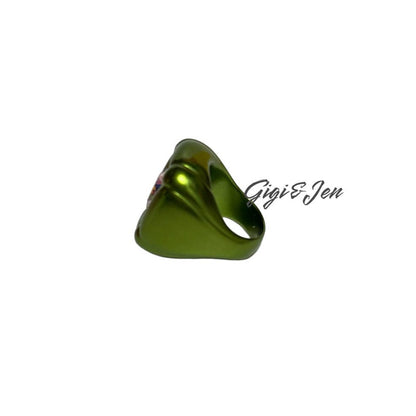 Swarovski Dulcis Cocktail Ring sizen 52 / 6 Green New