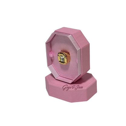 Swarovski Dulcis Cocktail Ring Size 60/ 9 Color gold New