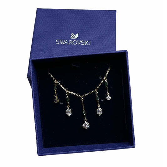 Swarovski Oz  Green Gold-Plated Necklace