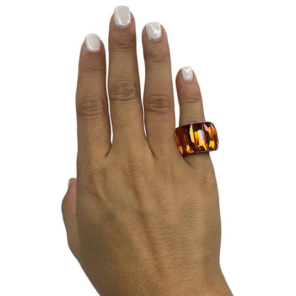 Swarovski Curiosa cocktail ring Baguette cut, Pink EUR 55 / USA 7