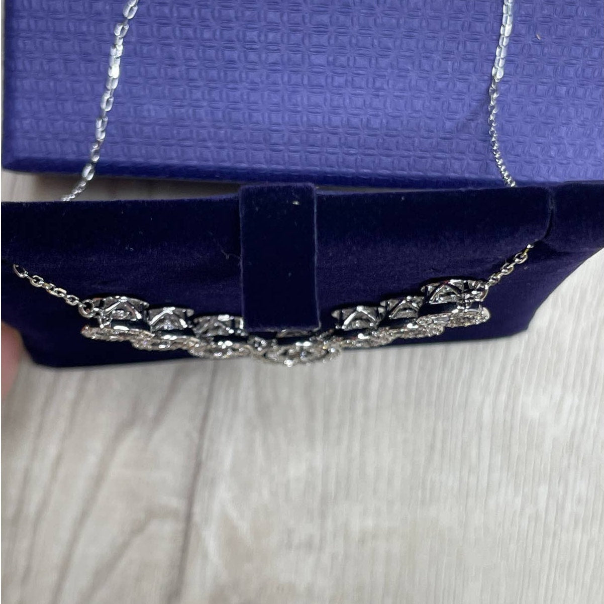 Swarovski Sparkling Dance Necklace Rhodium-plated