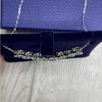 Swarovski Sparkling Dance Necklace Rhodium-plated