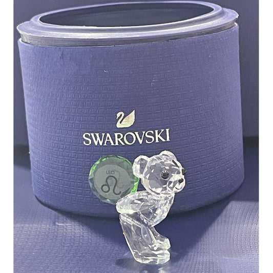 Swarovski Crystal Figurine, Kris Bear Horoscope Leo New
