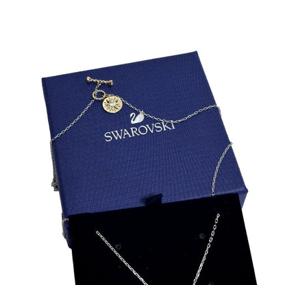 Swarovski Zodiac II pendant Aquarius , White, Mixed metal finish Necklace