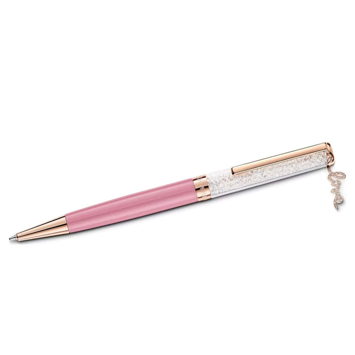 Swarovski Crystalline Ballpoint Pen  Love Charm pink new