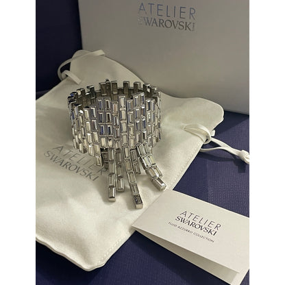 Swarovski Atelier Crystal Silver Shade Fluid Azzurro Bracelet 5483204