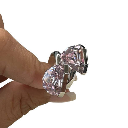 Swarovski Lucent ring Magnetic, Pink, Rhodium plated 55 EUR / 7 USA