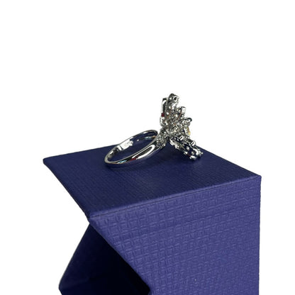 Swarovski Eternal Flower ring Flower, Yellow, Mixed metal finish Eur 58 / USA 8