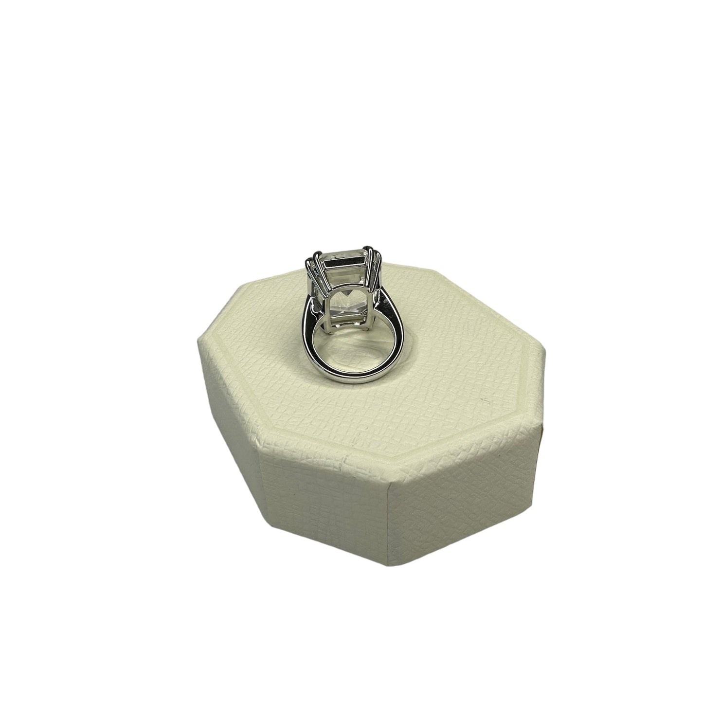Swarovski Mesmera cocktail ring Octagon cut, White, Rhodium plated 55 EUR / 6.75 USA