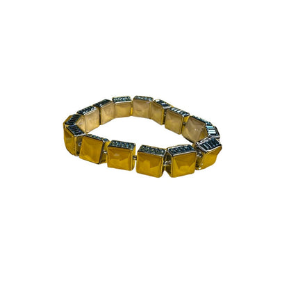 Swarovski Orbita Square cut, Multicolored Magnetic closure bracelet