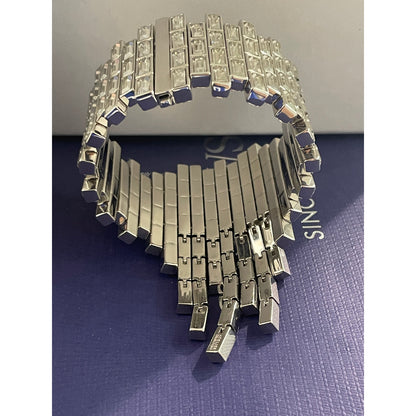 Swarovski Atelier Crystal Silver Shade Fluid Azzurro Bracelet 5483204