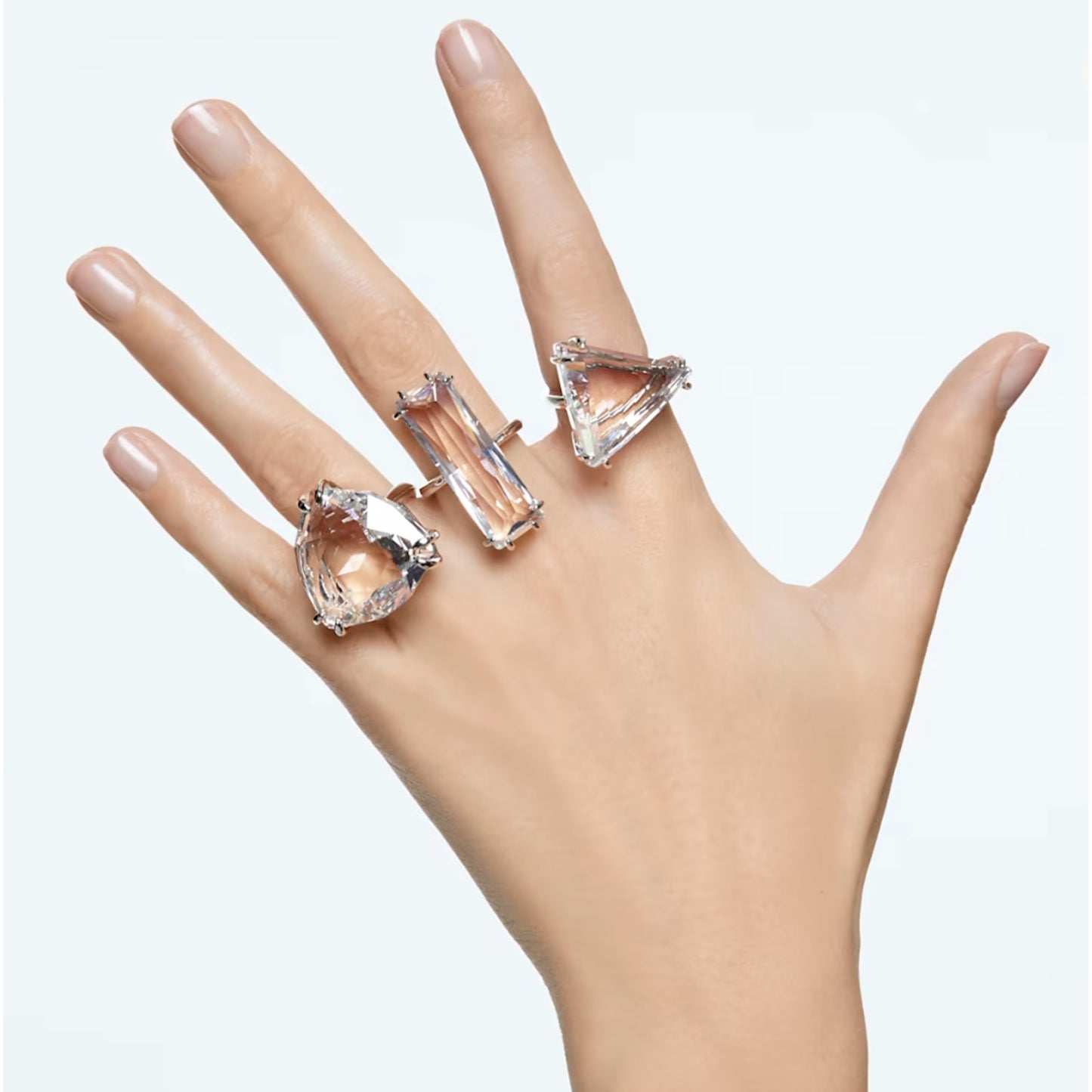 Swarovski Mesmera cocktail ring Set (3), Mixed cuts 55 EUR / 7 USA