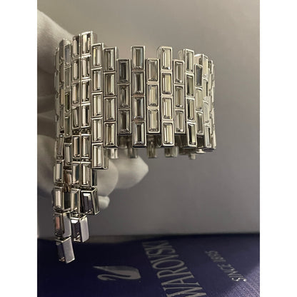 Swarovski Atelier Crystal Silver Shade Fluid Azzurro Bracelet 5483204
