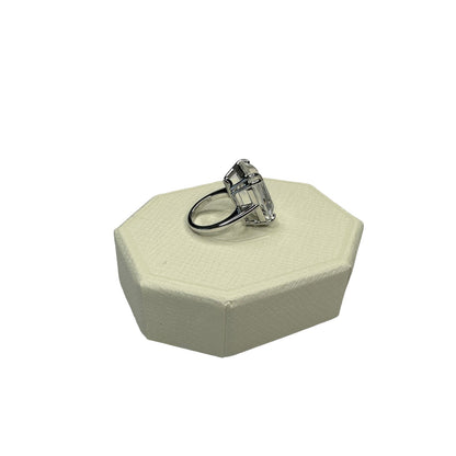 Swarovski Mesmera cocktail ring Octagon cut, White, Rhodium plated 55 EUR / 6.75 USA