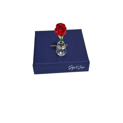 Swarovski Red Rose Flower Dream Figurine