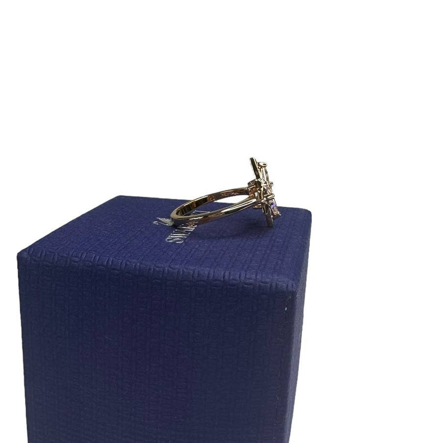 Swarovski Symbolic Star Motif Ring White, Rose-gold tone plated size 6 / EUR 52