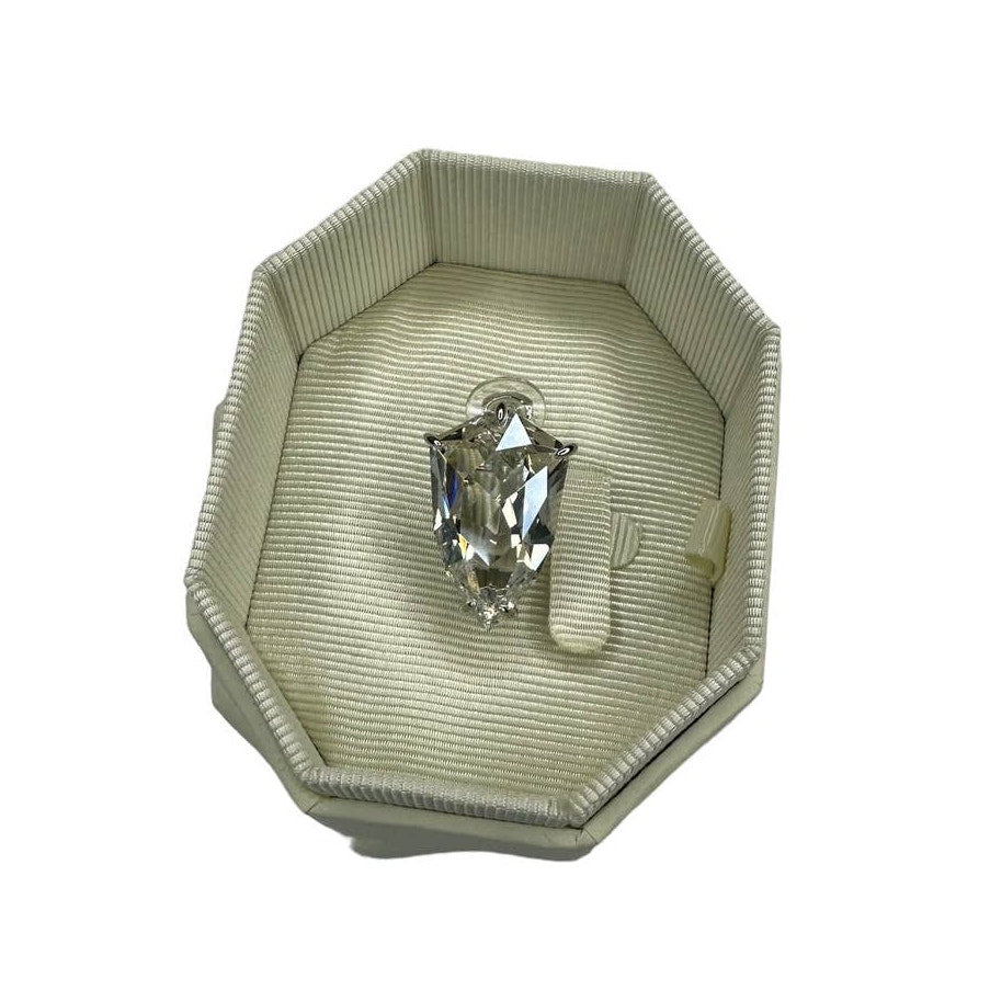 swarovski Mesmera clip earring Single, Trilliant cut, White, Rhodium plated