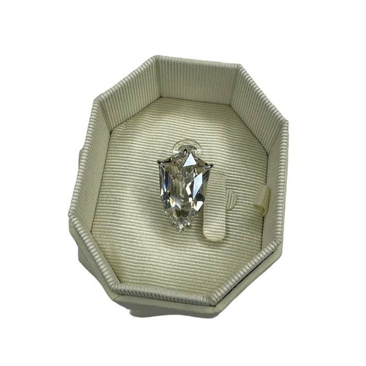 swarovski Mesmera clip earring Single, Trilliant cut, White, Rhodium plated