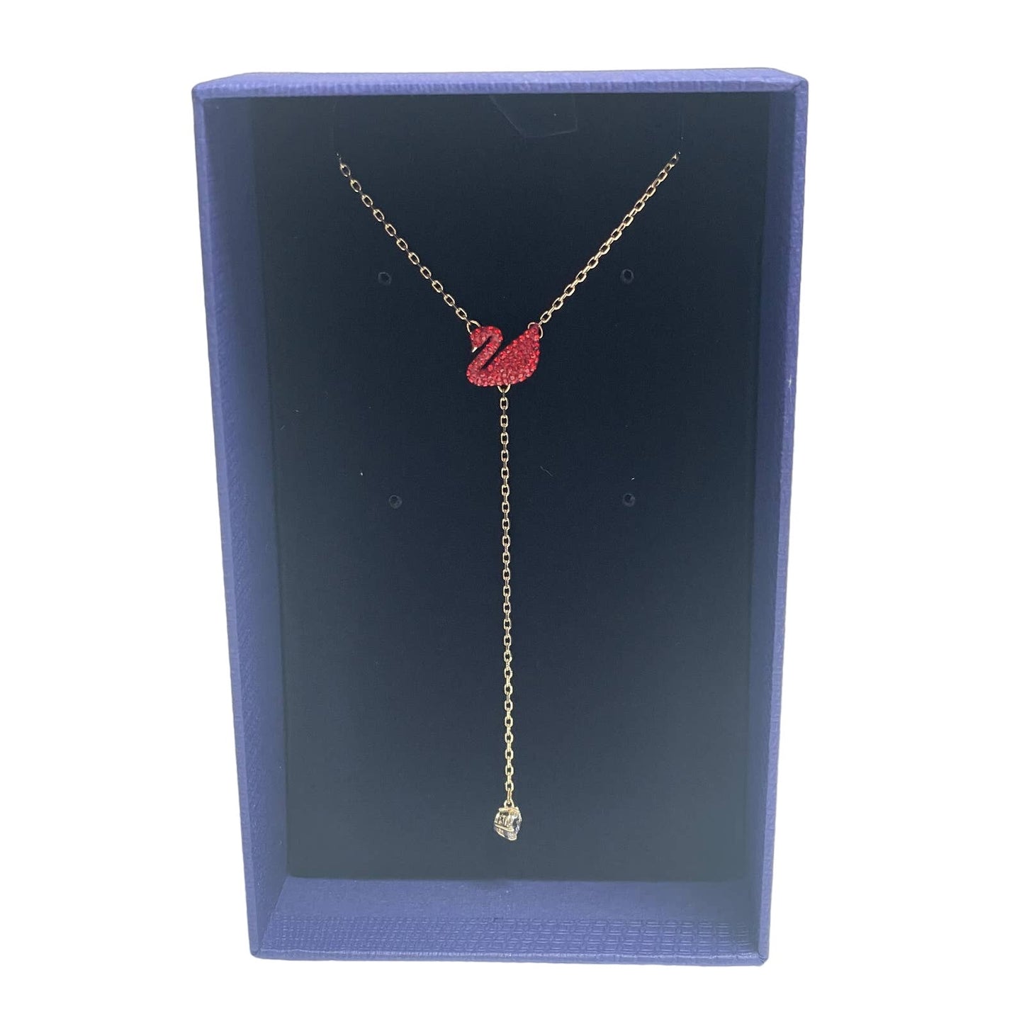 Swarovski Iconic Swan necklace Swan, Red, Gold-tone plated