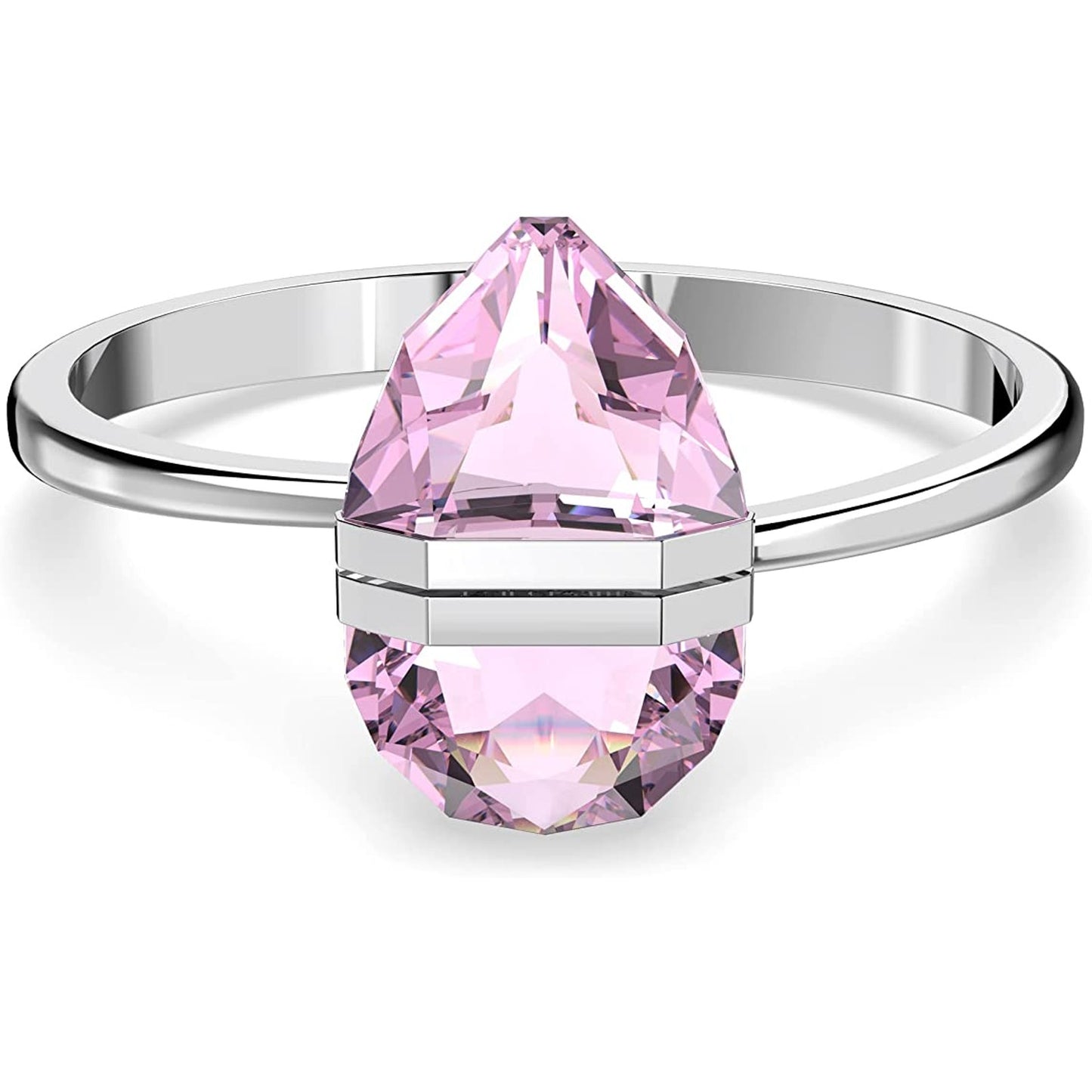 Swarovski Lucent Bangle, Pink, Stainless Steel Medium Bracelet