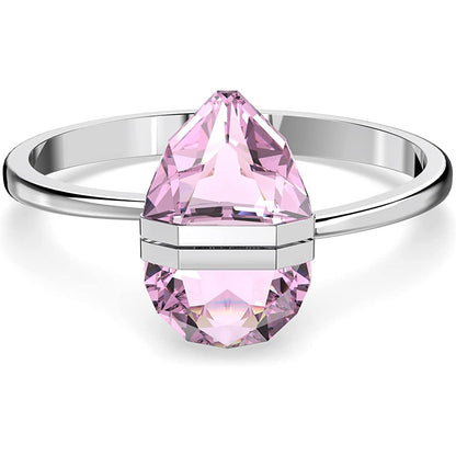 Swarovski Lucent Bangle, Pink, Stainless Steel Medium Bracelet