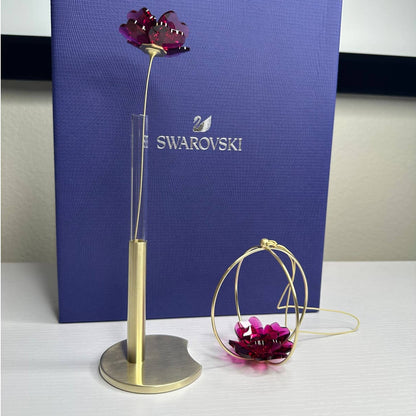 Swarovski Crystal Flowers Garden Tales Set Rose