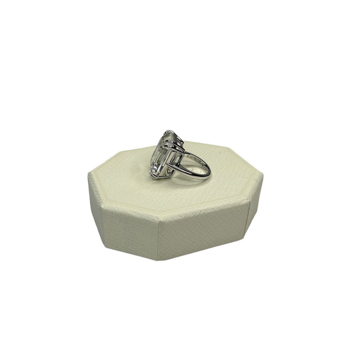 Swarovski Mesmera cocktail ring Octagon cut, White, Rhodium plated 55 EUR / 6.75 USA