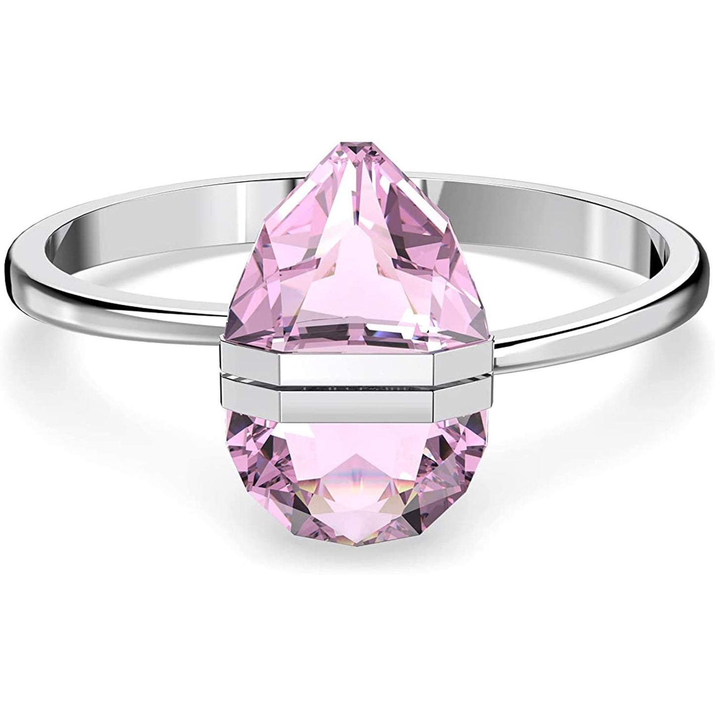 Swarovski Lucent Bangle, Pink, Stainless Steel Small Bracelet