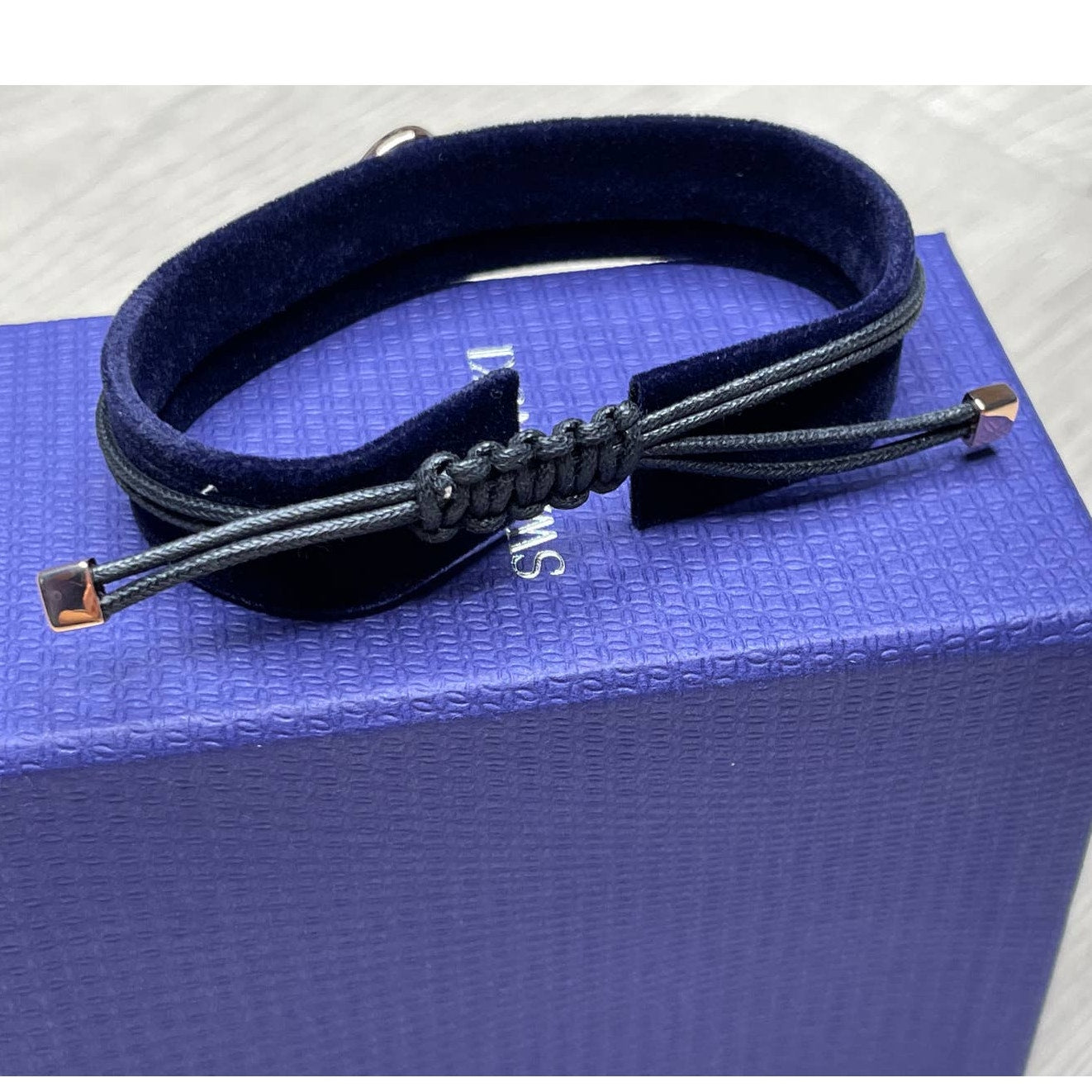 Swarovski POWER COLLECTION HOOK BRACELET, Black, Rose Gold -5494383 New